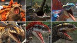 ALL DINOSAURS ATTACK ANIMATION | Jurassic World The Game