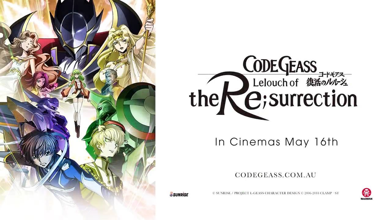 Code Geass: Lelouch of the Re;surrection Movie Trailer (English Sub) 