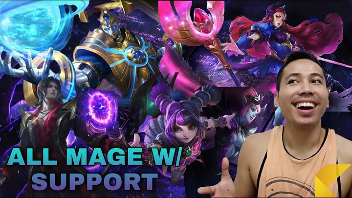 Ang Paglalaban laban ng mga Mage with Support | Mobile Legends