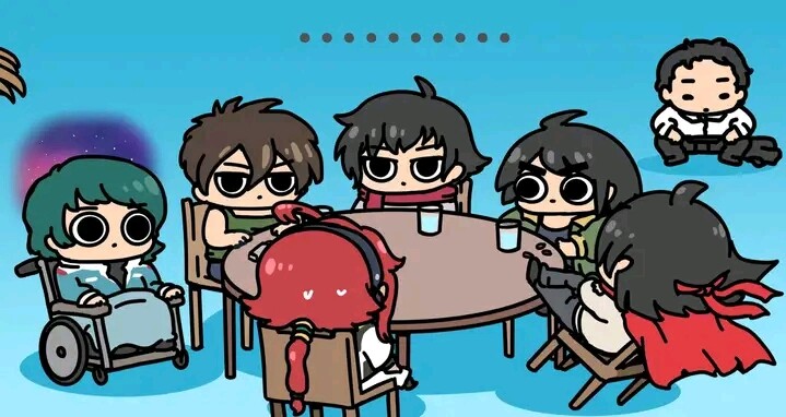 Gundam protagonists' tea party