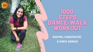 1000 Steps at home| Walking Dance Workout| Fast walking| BollyBhangra| Beginner Level| BollywoodWalk