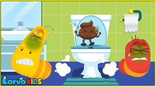 Baby JoJo's Potty Training Song | Poo Poo Song | Go Potty | Larva Nursery Rhymes & Kids Songs