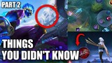 HIDDEN THINGS YOU DIDN'T KNOW IN MOBILE LEGENDS | PART 2
