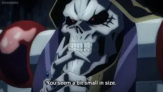 Ainz Oal Gown aura makes the dragon scared | Overlord season 4 episode 7