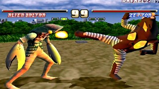 Ultraman Fighting Evolution (Alien Baltan) vs (Zetton) HD