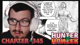 THIS GUY SMELLS LIKE TROUBLE! HUNTER X HUNTER MANGA CHAPTER 345 REACTION!