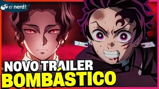 BOMBA! ANÁLISE DO TRAILER DE DEMON SLAYER! JÁ TEMOS DATA!