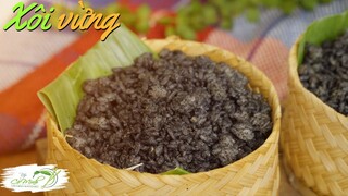 Xôi Vừng đặc sản vùng Tây Bắc - Steamed sticky rice with black sesame | Bếp Cô Minh Tập 265
