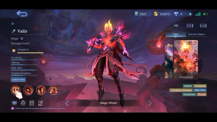 CARA MENDAPATKAN SKIN GRATIS VALIR LEGEND SKIN TANPA DIAMOND MOBILE LEGEND