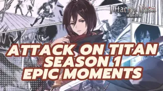Take You Through All Epic Moments In Season 1 | Attack On Titan