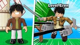 I Became EREN YEAGER For A Day In Roblox Blox Fruits!