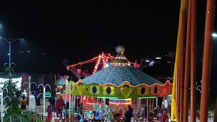 Golden ster park at night,Narsingdi, Bangladesh