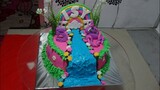 cara membuat kue ulang tahun Little Pony dari fondant