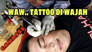 Viral !!! Gogo Sinaga masang tattoo di wajah , sangarrr || Black and grey tattoo