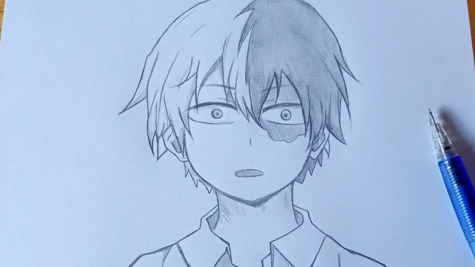 วาดรูปอนิเมะผู้ชาย โทโดโรกิ โชโตะ – My Hero Academia ( มายฮีโร่ อคาเดเมีย) - Bilibili