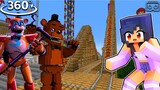 APHMAU saving friends from FREDDY - Roller Coaster Minecraft 360°