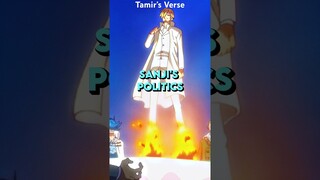 Sanji’s Degenerate POLITICS #anime #onepiece #luffy #shorts