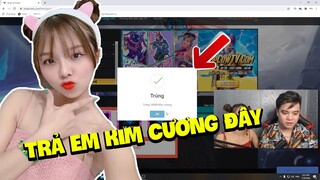 Free Fire : Bất Ngờ Em Hàng Xóm Sang Nhà Đòi Cow TV 60.000 Kim Cương Quay Groza Thách Thức