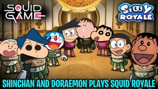 Shinchan and doraemon plays squid royale season 2 in devil amongst us 😂 | shinchan plays squid game