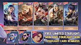 NEW EVENT 2024! FREE LIMITED STARLIGHT SKIN AND STARLIGHT SKIN + STARLIGHT CARD! | MOBILE LEGENDS