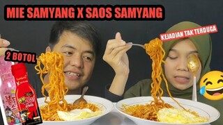 HAMPIR PINGSAN!!! MIE SAMYANG CARBONARA PAKAI SAOS SAMYANG EXTRIM DAN SAOS CARBONARA 🔥🔥🔥