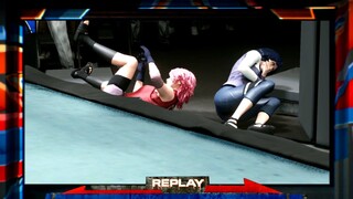 Hinata Hyuga VS Sakura Haruno / NARUTO SHIPPUDEN MATCH / WWE 2K19 / ANIME / Gameplay