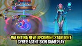 Valentina New Upcoming Starlight Skin | Cyber Agent Gameplay | Mobile Legends: Bang Bang
