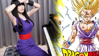 Pembunuhan memori lagu pertempuran "Dragon Ball Z" paling klasik! Biarkan Gohan membangkitkan darahmu yang dulu dalam satu detik! Steinway Bass Hadir | Piano Ru