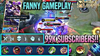 FANNY NEW BUILD!! AUTO WIN?? | RANKED GAMEPLAY | MLBB
