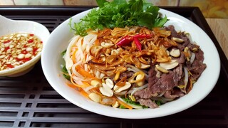 BÚN BÒ TRỘN | Cách Làm BÚN BÒ NAM BỘ | BÚN BÒ XÀO Đơn Giản Chuẩn Vị | Góc Bếp Nhỏ