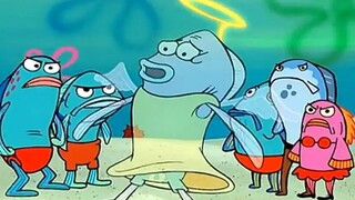 SpongeBob meminta Bubble Man untuk menggalinya, menyebabkan pria itu naik ke surga!