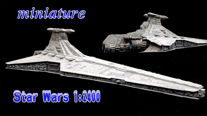 Mengubah Miniatur 1:2400 Star Destroyer Level Prajurit Pemburu