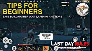 Tips For Beginners (Last Day Rules Surviva)