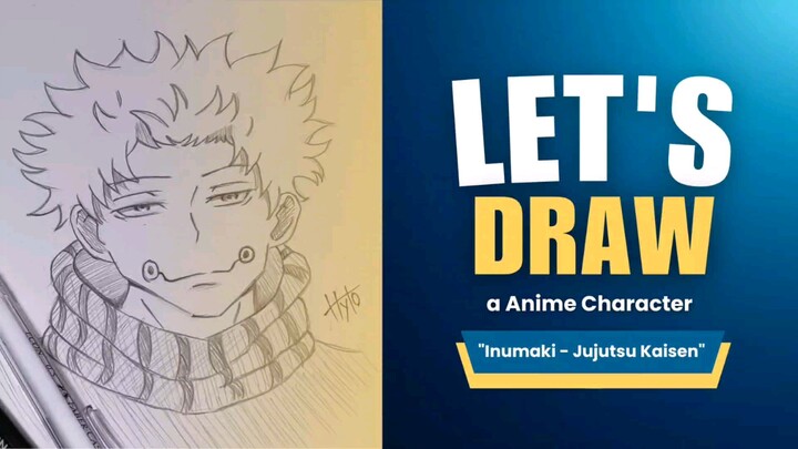 MAU LIHAT KROCO MENGGAMBAR? 😜 | Let's Draw a Anime Character | Inumaki - Jujutsu Kaisen 🍣🐟🥫
