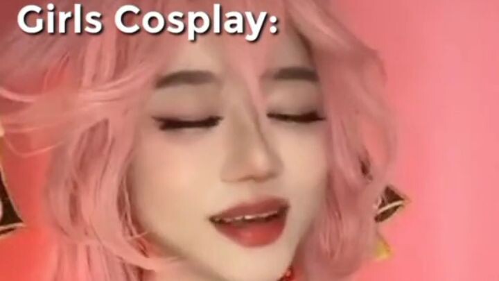 Perbedaan cosplay cewe sama cowo🗿🗿🗿