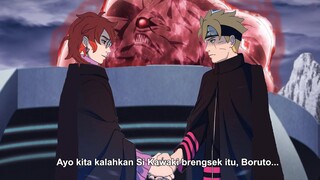 Boruto Beraliansi dengan Code untuk menjatuhkan Kawaki di Konoha menggunakan Juubi Boruto Chapter 81