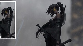 พายุฝนมาถึงวอลล์เปเปอร์ Guweiz ภาพวาดต้นฉบับ