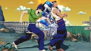 Mod versi anime Higashikata Josuke dan Hiromura Okuyasu "JoJo no Kimyou na Bouken Battle of the Star