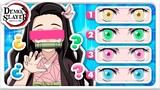 GUESS THE TRUE EYES COLOR 👁️ (DEMON SLAYER) ⚔️👺 Kimetsu no Yaiba/Demon Slayer QUIZ!