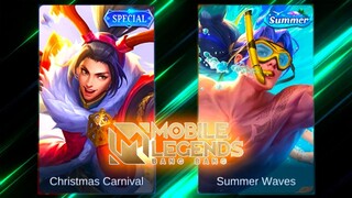 Zilong Summer Waves SKin VS Christmas Carnival Skin Mobile Legends