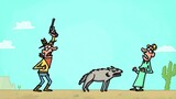 "Cartoon Box Series" Cowboy Benny's Adventures in the Wilderness - Rescue Beauty from the Wolf's Mou