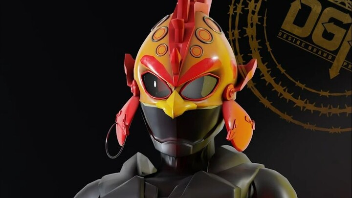 【 3D Chicken Rider 】 Kamen Rider Heist Turbo Armor พร้อม Ji Fox DGP