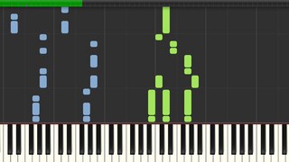 【Synthesia】辉夜大小姐想让我告白 ED2 Chikatto Chika Chika 简单钢琴教程