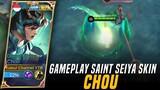 New Saint Seiya Skin: CHOU 'Dragon Shiryu' Full Gameplay! | Mobile Legends Bang-Bang
