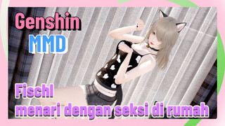 [Genshin Impact, MMD] Fischl menari dengan seksi di rumah