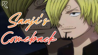 Sanji Finally Comeback😍😍🤝 || One Piece🔥❤️