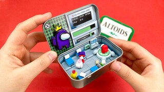 Making AMONG US Med Bay in ALTOIDS Tin Case | Clay DIY 💊