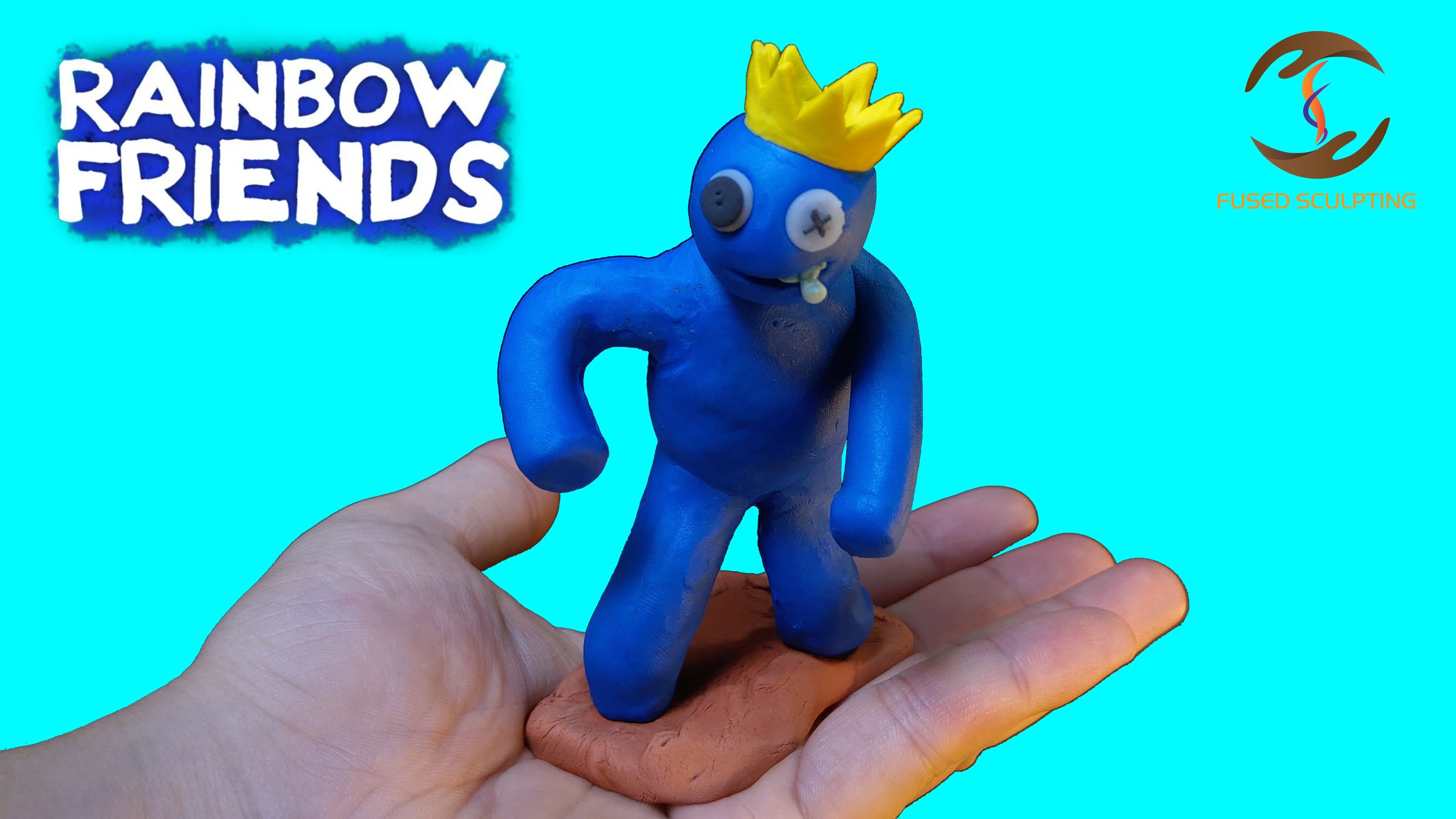 Roblox | Making Rainbow Friends Sculptures - Blue Monster - Bilibili