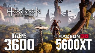 Horizon Zero Dawn on Ryzen 5 3600 + RX 5600 XT 1080p, 1440p benchmarks!