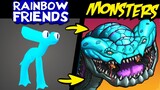 What if ROBLOX RAINBOW FRIENDS Were DIFFERENT MONSTERS?! P2 (Lore & Speedpaint)